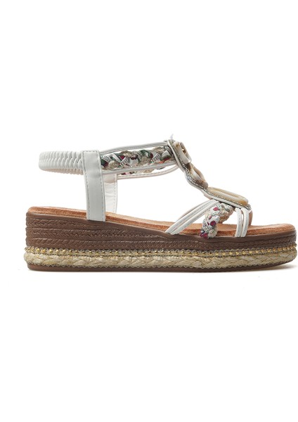 Kadın Taş Detaylı Günlük Sandalet 25Y 25Y171 Z