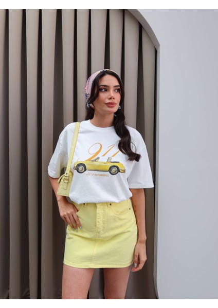 Car Baskı T-Shirt