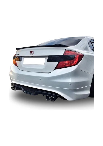 Honda Civic Fb7 Custom Difüzör Arka Ek (Plastik)(Boyasız)