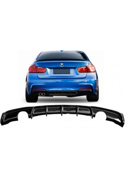 Bmw F30 2012 - 2018 M Performance Difüzör (Plastik)(Boyasız)