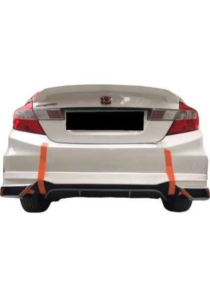 Honda Civic Fb7 Egzoz Görünümlü Difüzör (Plastik)(Boyasız)