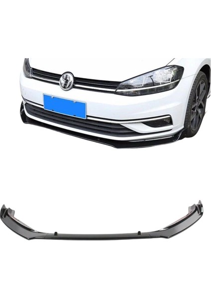 Volkswagen Golf 7 Düz Ön Lip (Plastik)(Boyasız)