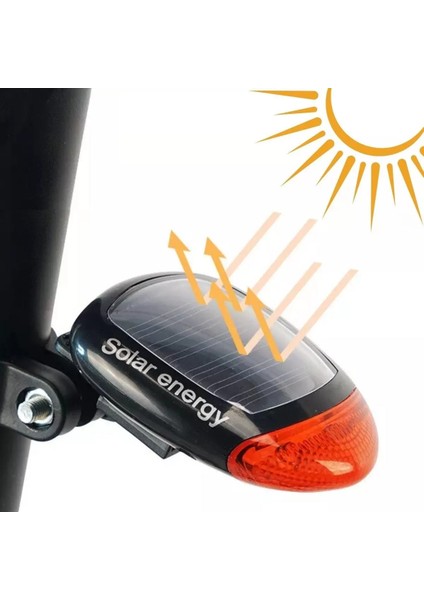 LED Güneş Enerjisi ile Şarj Edilebilir Bisiklet Kuyruk Lambası Solar Bisiklet Lambası (4172)