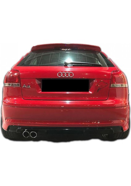 Audi A3 8p S3 2003-2008 2 Kapı Arka Tampon Eki - Difüzör ( Plastik) (Plastik) (Boyasız)