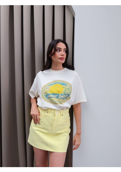 Juıcy Lemon Baskı T-Shirt