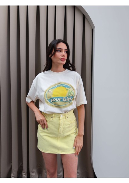 Juıcy Lemon Baskı T-Shirt