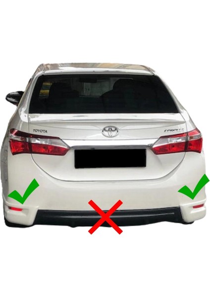 Toyota Corolla Arka Flap Sağ Sol (Plastik)(Boyasız)