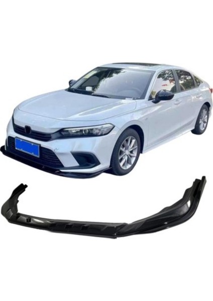 Honda Civic Fe 2022 3 Parça Ön Lip (Plastik)(Boyasız)