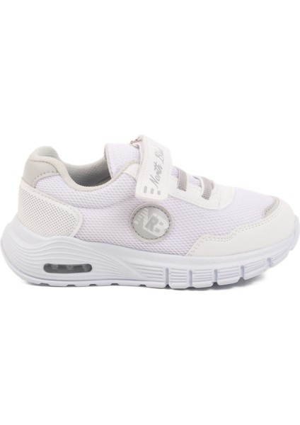 Beyaz Buz Cırtlı Işıklı Unisex Çocuk Spor Ayakkabı