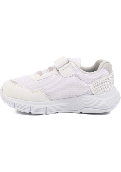 Beyaz Buz Cırtlı Işıklı Unisex Çocuk Spor Ayakkabı
