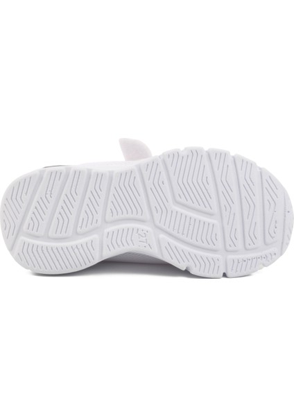 Beyaz Buz Cırtlı Işıklı Unisex Çocuk Spor Ayakkabı