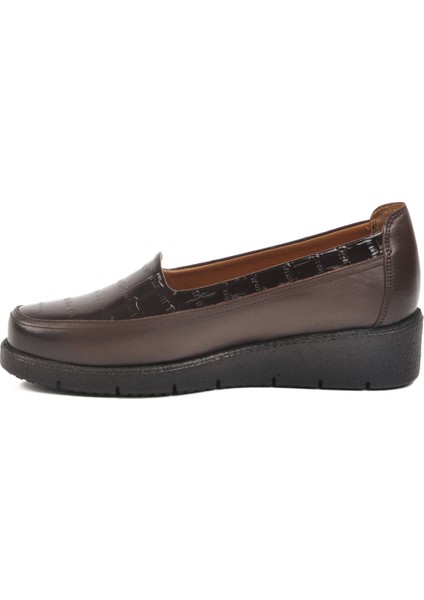 Kahve Hakiki Deri Kadın Casual Ayakkabı fiyatları