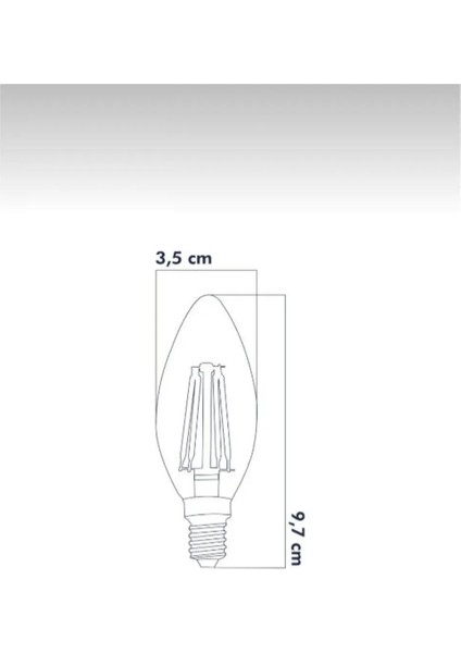 4W E-14 Günışığı Duylu Mum Ampul