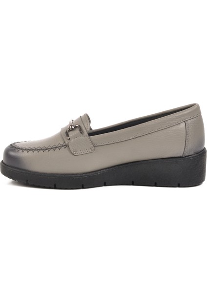 Gri Hakiki Deri Kadın Casual Ayakkabı fiyatları