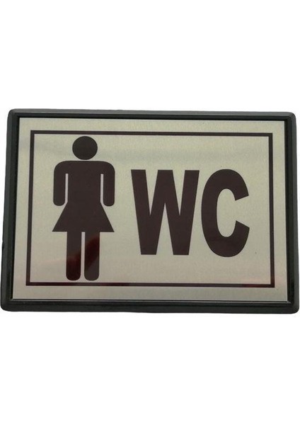 Cemax Yönlendirme Büyük Wc Bayan 13X8,5 cm
