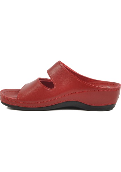 Kırmızı Anatomik Kadın Dolgu Topuk Terlik fiyatları