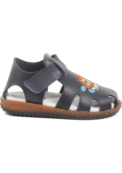Lacivert Cırtlı Erkek Çocuk Sandalet