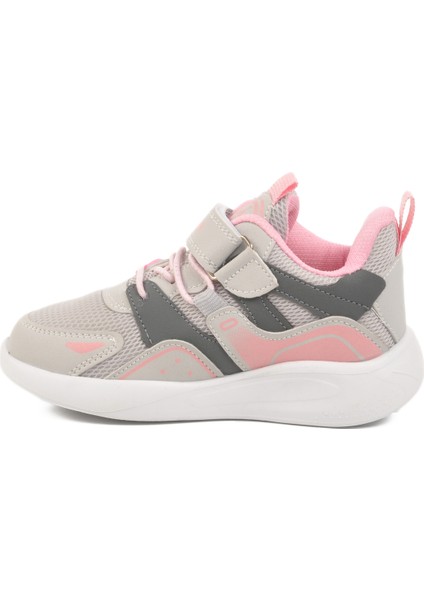 Buz Pembe Cırtlı Kız Çocuk Spor Ayakkabı