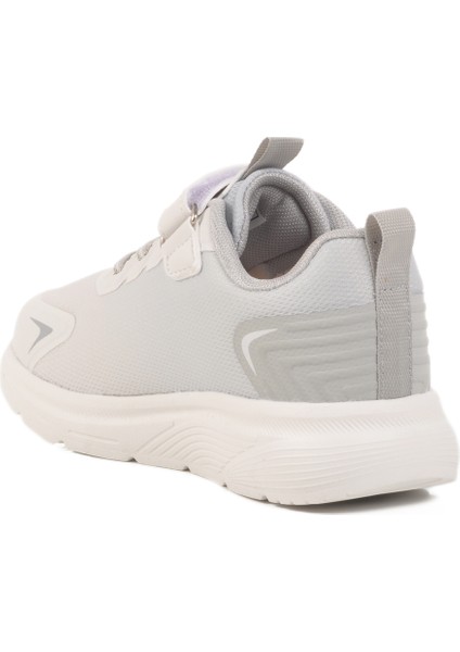 Beyaz Gri Cırtlı Unisex Çocuk Spor Ayakkabı