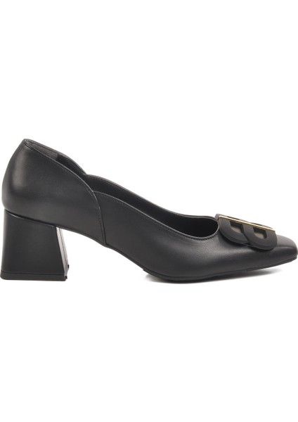 Siyah Kadın Klasik Topuklu Ayakkabı