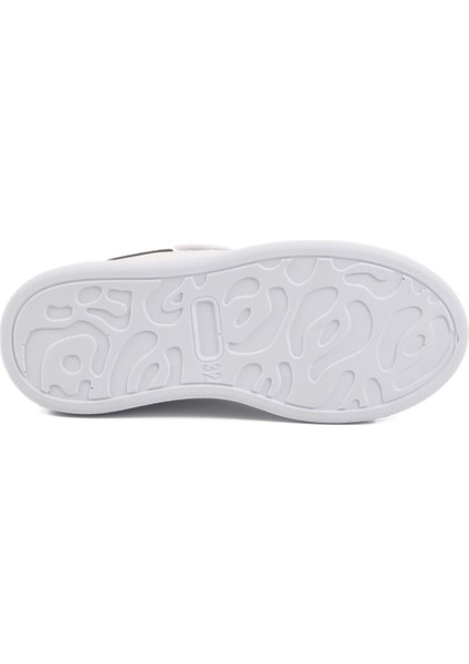 Beyaz Siyah Cırtlı Bağcık Detaylı Erkek Çocuk Spor Ayakkabı indirimleri