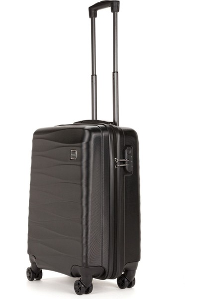 Abs Unisex Dalgalı 55CM Orta Boy Valiz FSL119