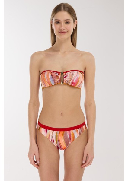 5612 Koral Straplez Bikini Takımı