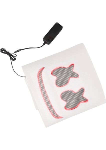 Dj LED Baş Maskesi Müzik Festivali Işık Yayan Kafa Kask Lambası Up Cosplay Golf Sopası Kılıfı Kırmızı (Yurt Dışından) fiyatları