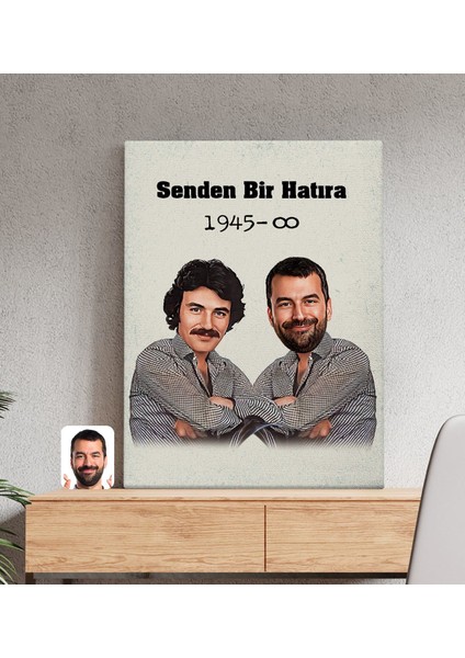 Kişiye Özel Ferdi Tayfur Hatıran Yeter Tasarımlı Kanvas Tablo -2 (70X100)