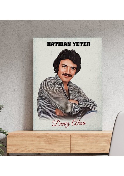 Kişiye Özel Ferdi Tayfur Hatıran Yeter Tasarımlı Kanvas Tablo -1 (50X70)
