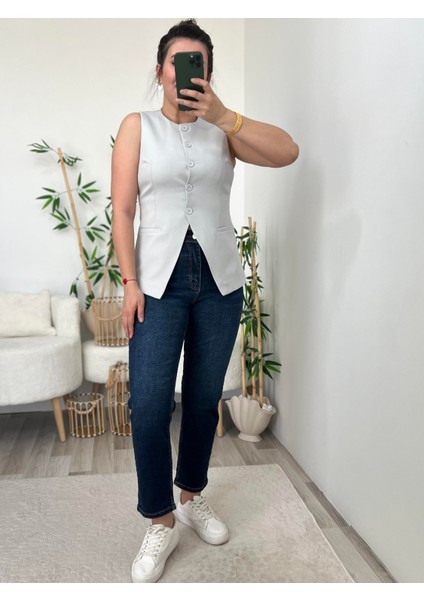 Koyu Mavi Bf Kapalı Paça Jean Pantolon indirimleri