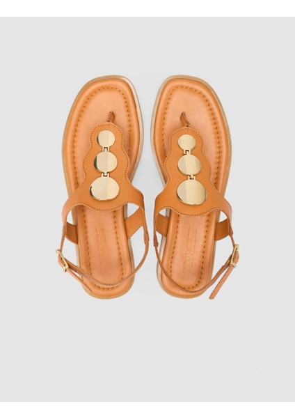 %100 Hakiki Deri Taba Kadın Sandalet fırsatları