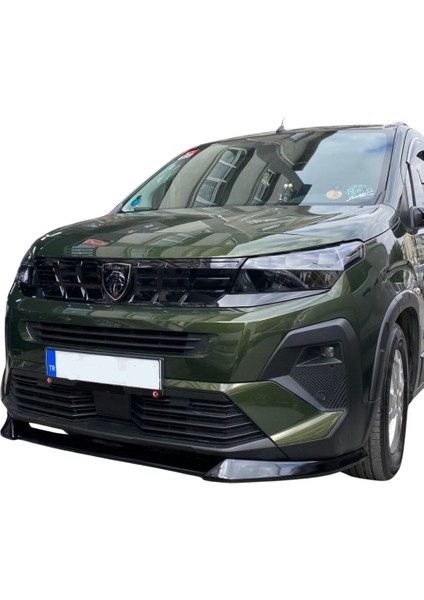 2023-2024 Peugeot Rifter Uyumlu Ön Lip (Plastik) (Boyasız)