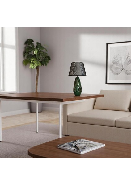 Artos Kabartmalı Koyu Yeşil Abajur fiyatları