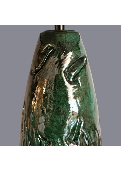 Artos Kabartmalı Koyu Yeşil Abajur modelleri