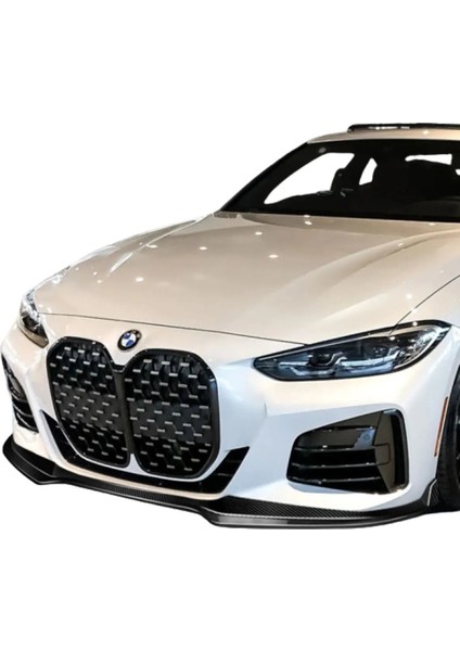 Bmw 2019-2022 G22-G23 -G26 4 Serisi-M Performance Style- Ön Tampon Lip (Plastik) (Boyasız)