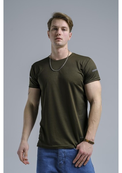 Cappi Mikro Polyester Slim Fit Perform Antrenman Sporcu Erkek Tshirt