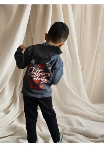 The Night Riders Baskılı Kapişonlu Iki Iplik 2'li Takım fırsatları