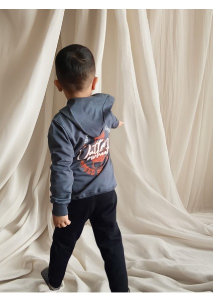 The Night Riders Baskılı Kapişonlu Iki Iplik 2'li Takım