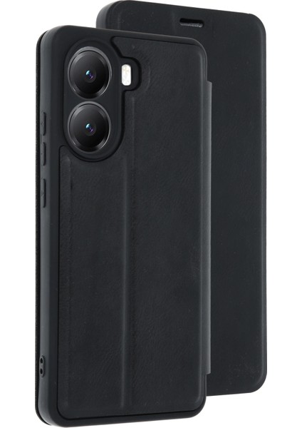 Xiaomi Poco X7 Pro Kılıf Flip Cover - Siyah Zrnet