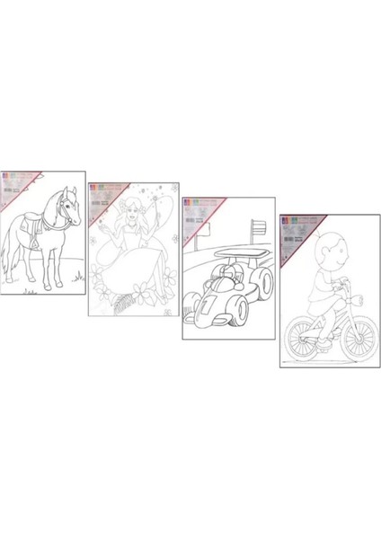 Südor My Dido Desenli Tuval 25X35CM - 3 Adet Karışık