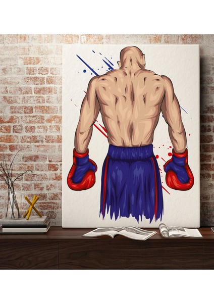 Gift Boksör Tasarımlı Kanvas Tablo 70X100CM-3