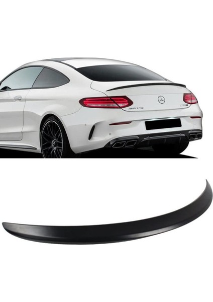 W205 Coupe Amg Style 2015 Üzeri Spoiler (Plastik) (Boyasız)