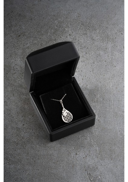 925 Ayar Gümüş Işıklı Tenis Raketi Kolye fırsatları