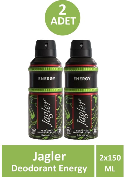 Energy Erkek Deodorant 150 ml 2 Adet