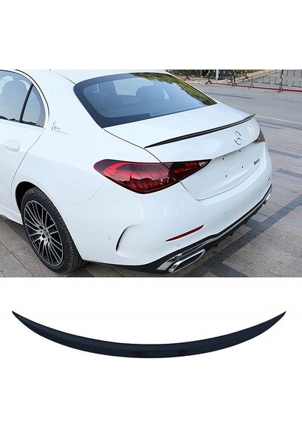 W206 Amg Style 2021-2023 Bagaj Üstü Spoiler (Plastik) (Boyasız)