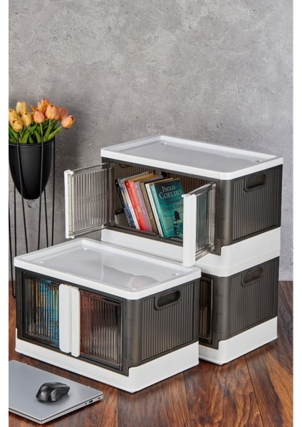 Çok Amaçlı Kapaklı Portatif Istiflenebilir Organizer Dolap 3'lü indirimleri