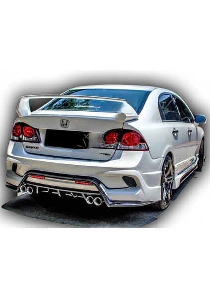 Honda Civic Fd6 - Type-R x Style - Arka Tampon (Plastik) (Boyasız)