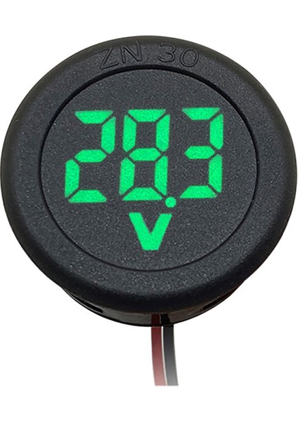 4-100 V LED Dijital Ekran Yuvarlak Iki Telli Voltmetre Dc Dijital Araba Gerilim Akım Ölçer Volt Dedektörü Test Cihazı Monitör (Yurt Dışından) modelleri