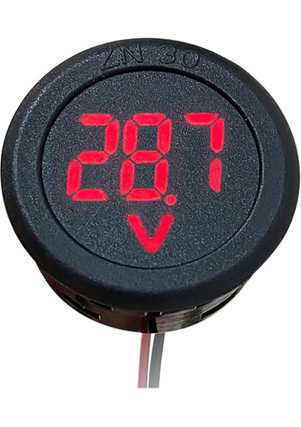 4-100 V LED Dijital Ekran Yuvarlak Iki Telli Voltmetre Dc Dijital Araba Gerilim Akım Ölçer Volt Dedektörü Test Cihazı Monitör (Yurt Dışından) fırsatları